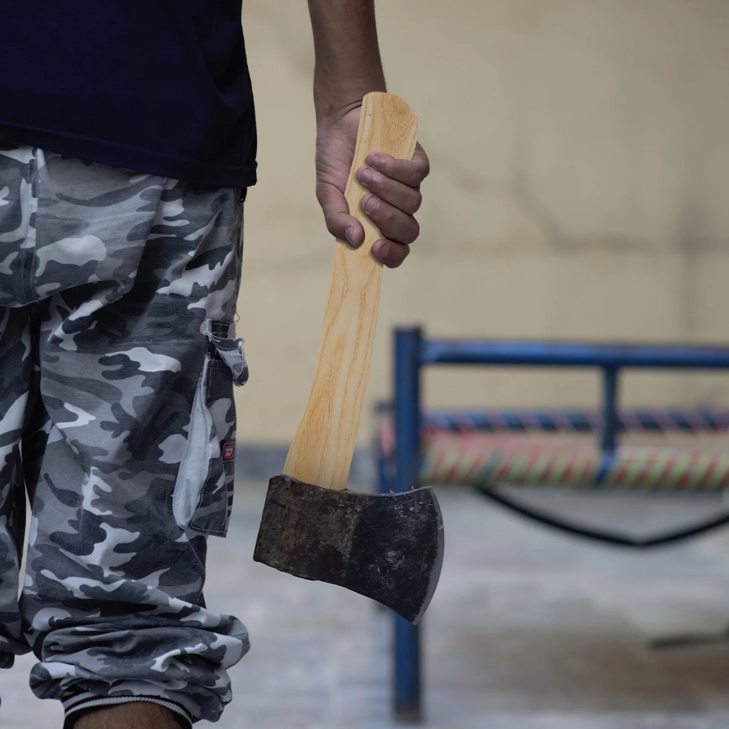 2-teiliger Holzaxt-Ersatz-Beilgriff, langlebiger natürlicher Holzgriff, ergonomisches Design, geeignet für verschiedene Achsen, langfristige Nutzung