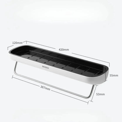 Selbstklebendes Badezimmerregal ohne Bohren, abnehmbare Wandhalterung für Dusche, Küche, Gewürze, Aufbewahrung, platzsparend, Heimaufbewahrung, Organizer-Rack