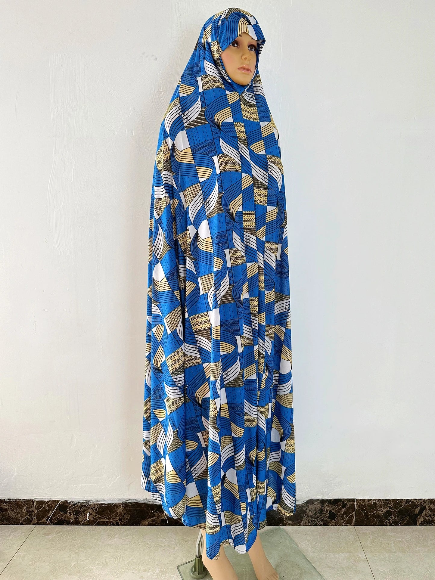 6XL  Muslim Womens Hooded Abaya African Sleeveless Prayer Garment Kaftan Dress With Hijab Floral Dubai Saudi Robe Ramadan