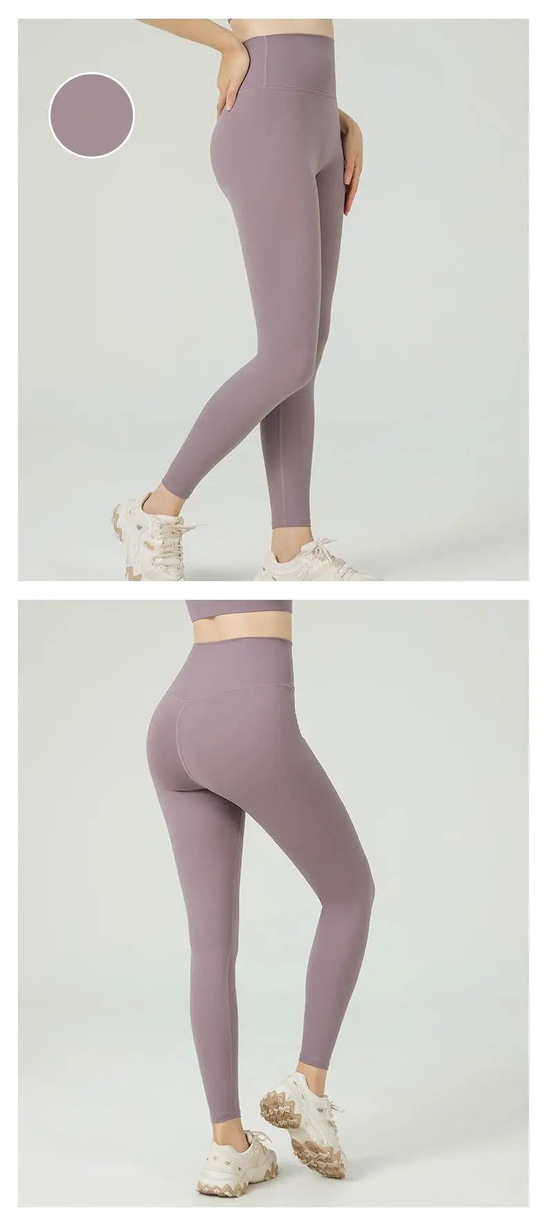 Women's High Waist Butt Lift Yoga Pants - No Camel Toe, Buttery Soft Naked Feeling, Peach Hip, Seamless Gym Running Leggings