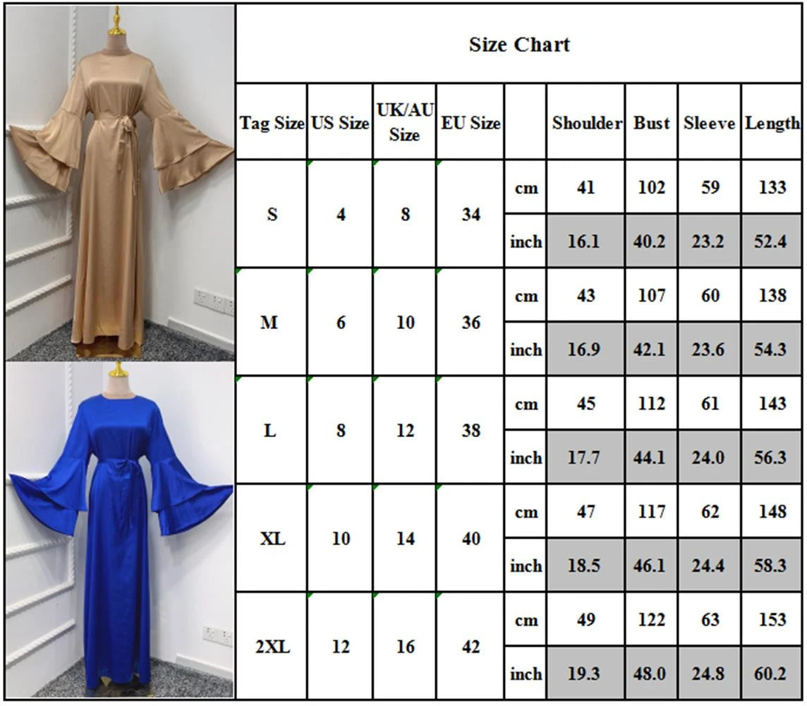 Eid Kebaya African Dresses For Women Muslim Kaftan Satin Shiny Batwing Abaya Dubai Luxury Caftan Marocain Robe Femme Musulmane.