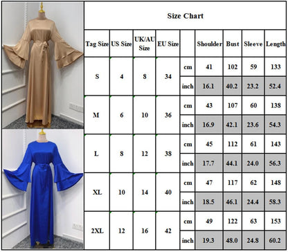 Eid Kebaya African Dresses For Women Muslim Kaftan Satin Shiny Batwing Abaya Dubai Luxury Caftan Marocain Robe Femme Musulmane.