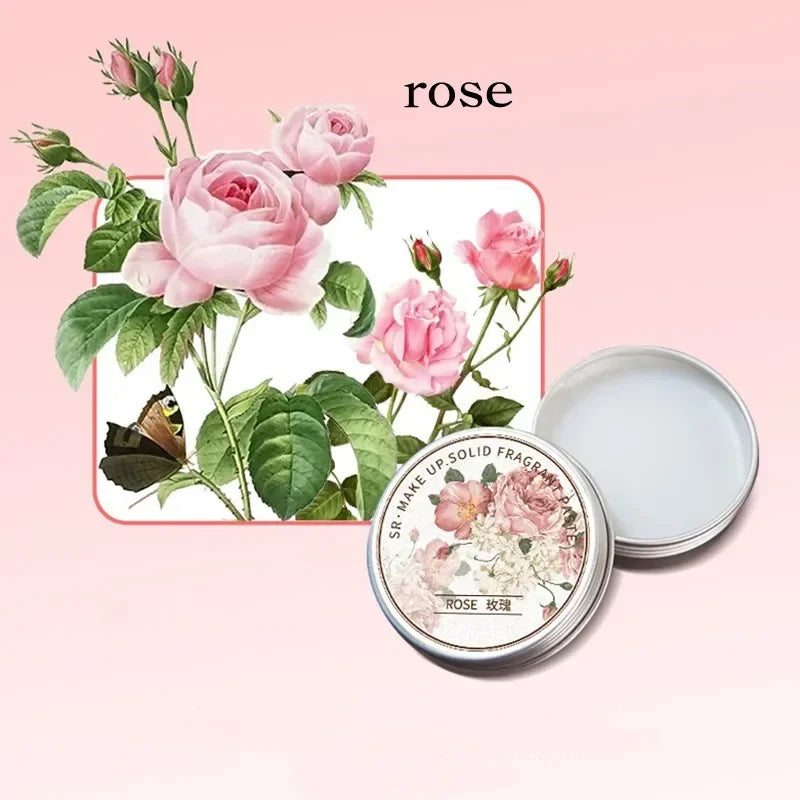 Long Lasting Scent for Romantic Souls For Dating Ladies Solid Perfume Exquisite Floral Solid Balm Magnolia Orchid Gardenia.