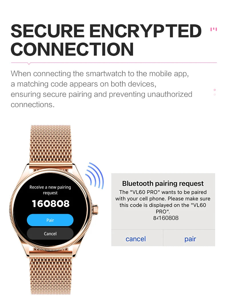 VALDUS VL60 Pro 2025 New Smartwatch For Women Men  AMOLED Screen Bluetooth Call IP68 Waterproof  Fitness Sports Smart Watch Gift.