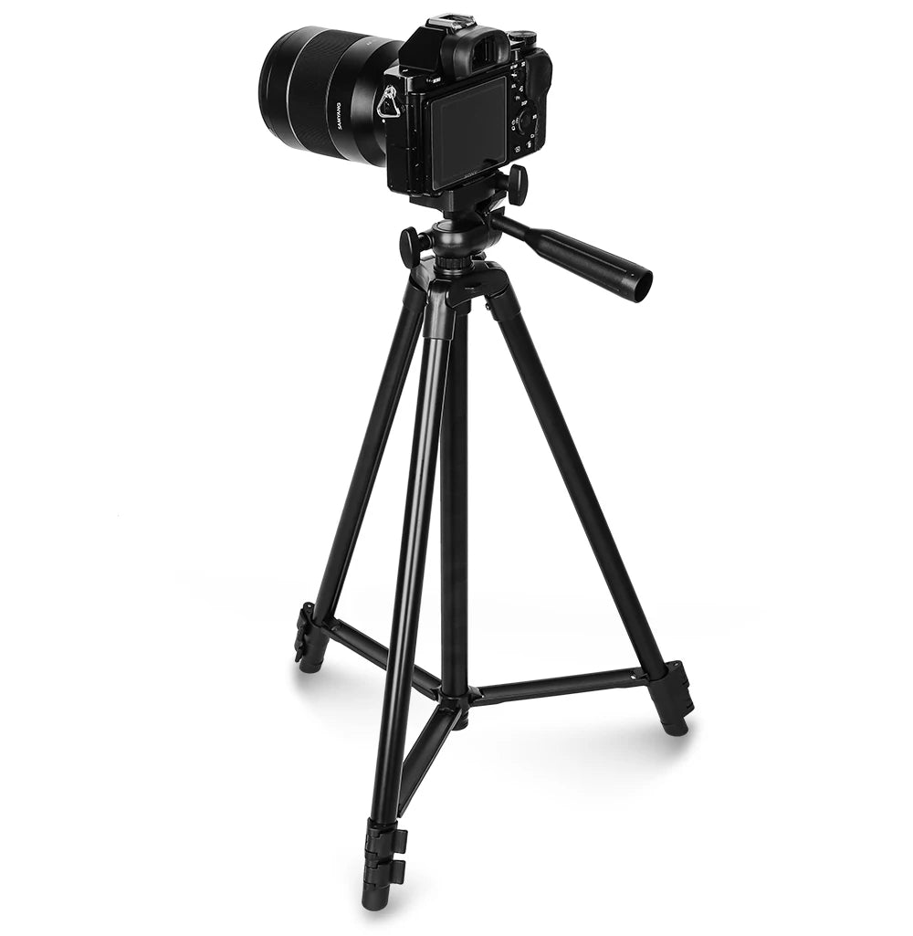 KINGJOY Aluminum Tripod 0.3KG with Quick Release Plate and 360° Head for Sony/Nikon/Canon DSLR and Smartphones,Camera,Live,Vlog.