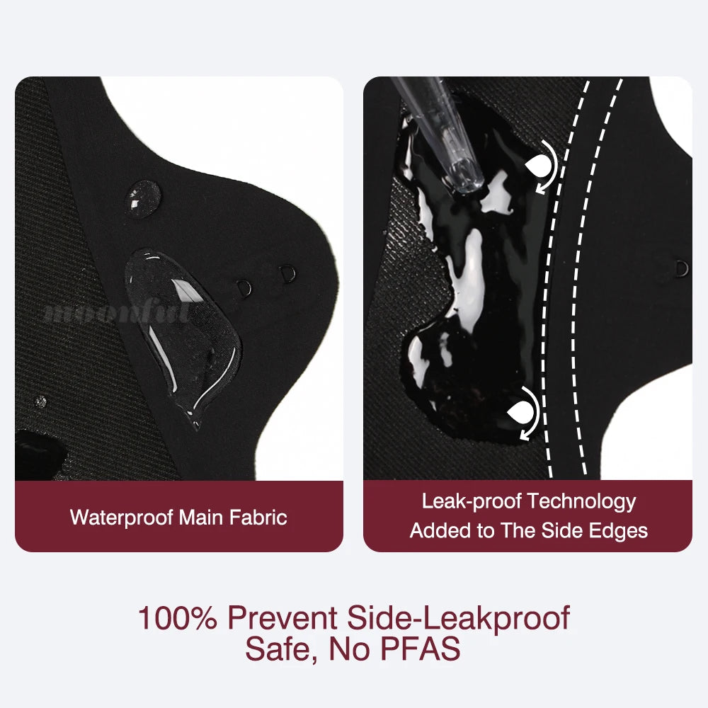 Reusable Menstrual Pads Women Large Washable Seamless Sanitary Napkin Thin No-slip Reusable Sanitary Towel Absorbent Pad Panties.