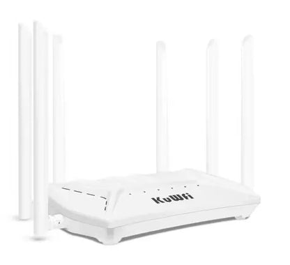 KUWFi CAT4 4G CPE Router 1200Mbps 2.4G 5GHz Dual Band WiFi Router LTE Modem with Gigabit RJ45 Port USIM Slot External Antennas.