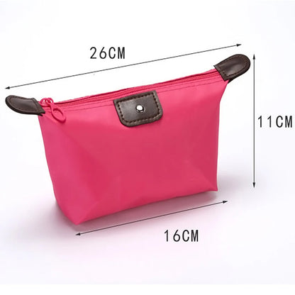 Portable Cosmetic Bag For Women Colorful Waterproof New Travel Dumpling Storage Bags Mini Cute Toiletry Makeup Tote Bags Purses.