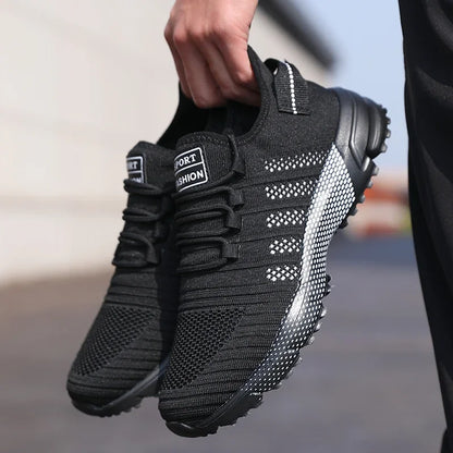 Männer Casual Turnschuhe Mesh Leichte Atmungsaktive Weiche Sohlen Laufschuhe Slip-on Männlichen Wohnungen Müßiggänger Schuh Trainer Zapatos hombre