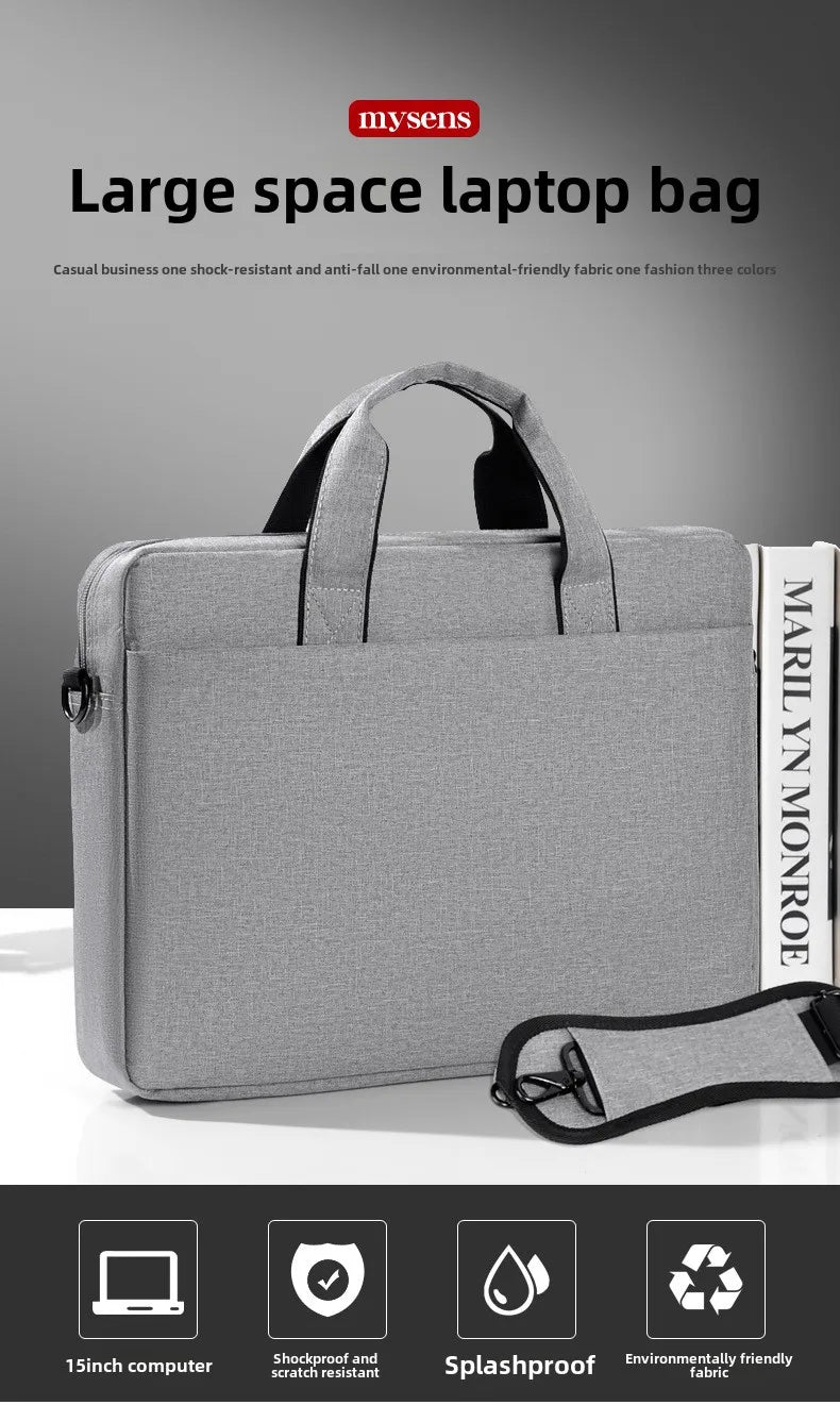 Laptop Bag Sleeve Case Shoulder HandBag Notebook Pouch Briefcases for 14 15 17 Inch Macbook Air Pro HP Huawei Asus Dell Xiaomi.