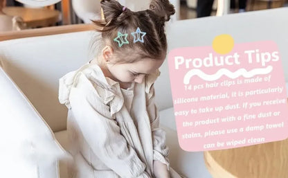 Cute Simple Children's Hair Accessories Comb Set Hair Clips Hair Bands Creative Headwear Set Kids Fashion Accessory Bundle.