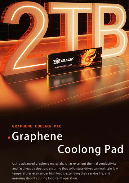 GUDGA-Internal Solid State Hard Drive PCIe 4.0 NVMe M.2 2280 1TB 2TB TLC SSD for PC PS5 Desktop Computer DIY Gamer.