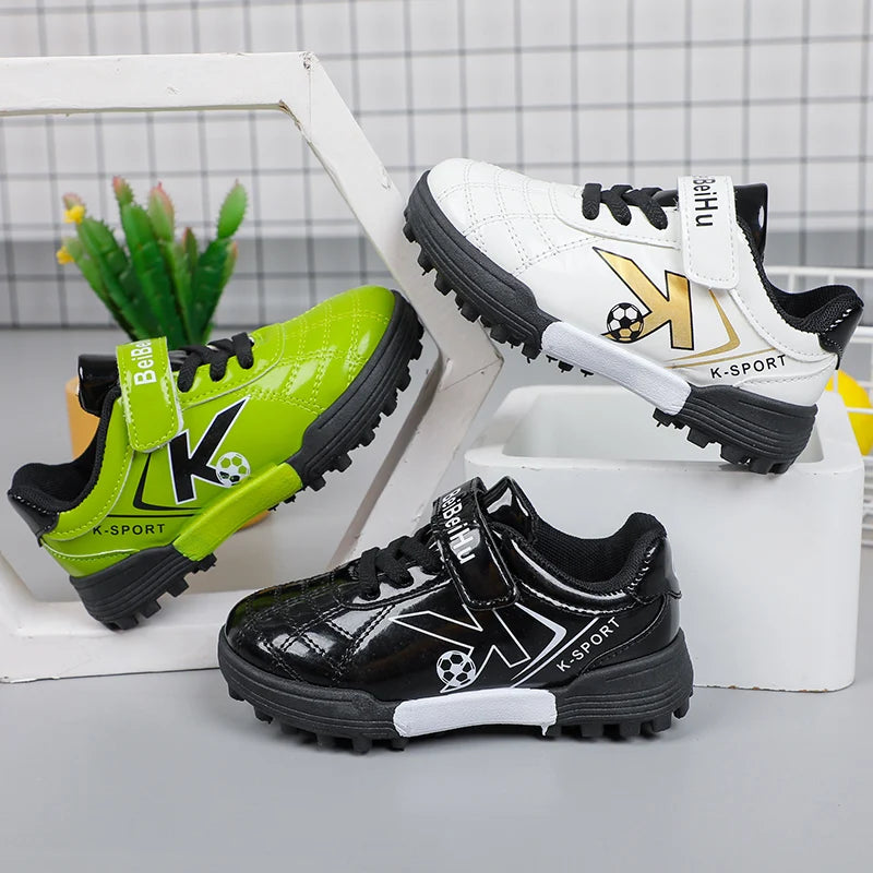 Soccer Cleats for Kids 2024 New Children Football Cleats Fashion Firm Ground Soccer Shoes.