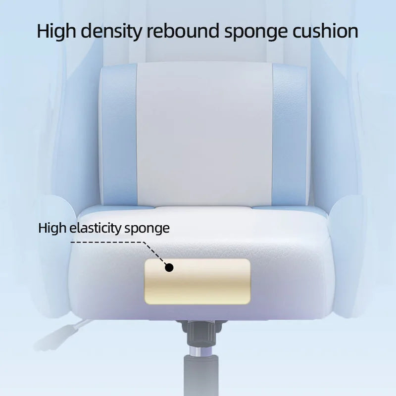 Computer-Bürostühle mit Rückenlehne, ergonomischer Gaming-Sessel mit drehbarer Silla-Heimbüromöbel für langes Sitzen