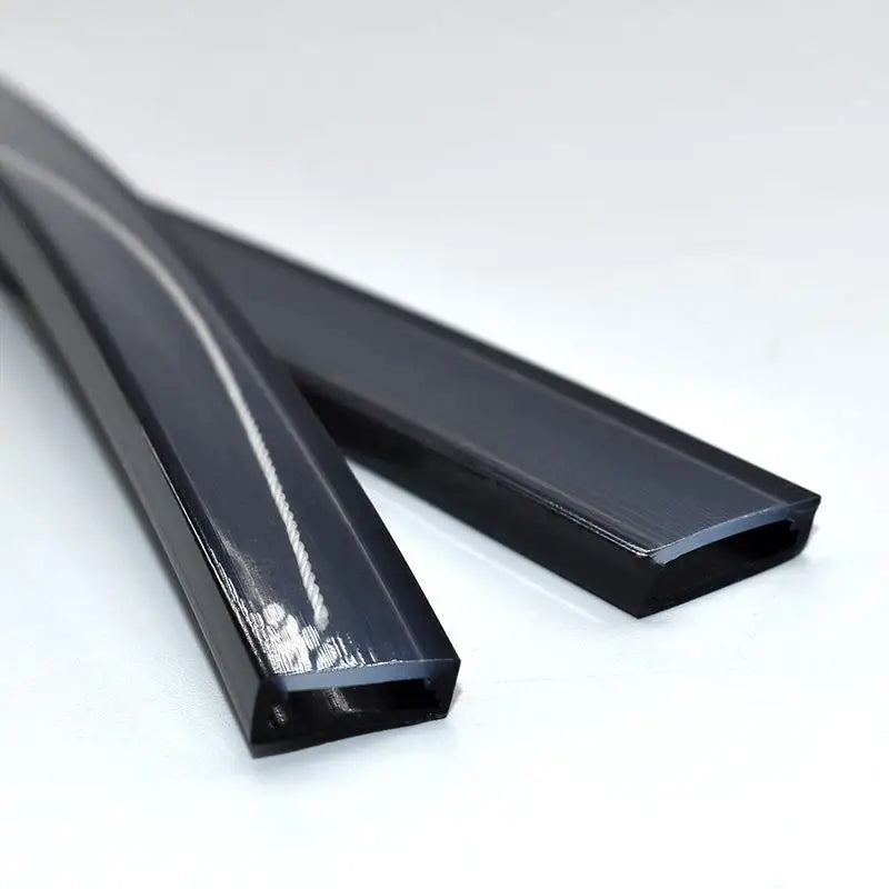 Flexible LED Silicone Neon Tube Protection Cover Transparent Matte Black Milky Silica Gel Channel Diffuser WS2812 WS2811 Strip.