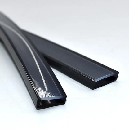 Flexible LED Silicone Neon Tube Protection Cover Transparent Matte Black Milky Silica Gel Channel Diffuser WS2812 WS2811 Strip.