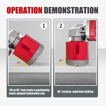 1 Stück 6–100 mm Trocken-/Nass-Diamantkernbohrer-Set für Keramikfliesen, Granit, Marmor, Beton – M14-Gewindeöffner, Lochsägenschneider