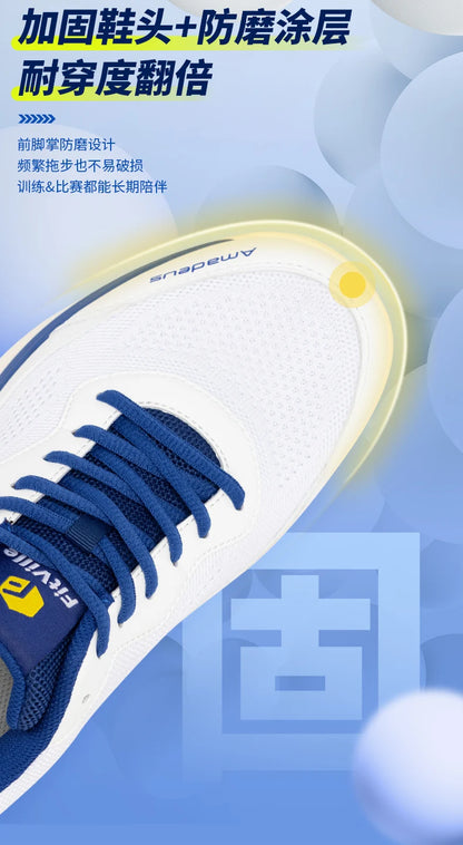 FitVille Professionelle Tennisschuhe für Herren, Soprt-Schuhe, Trainings-Sneaker, rutschfest, schweißabsorbierend, geschwollene Füße, Fußgewölbeunterstützung