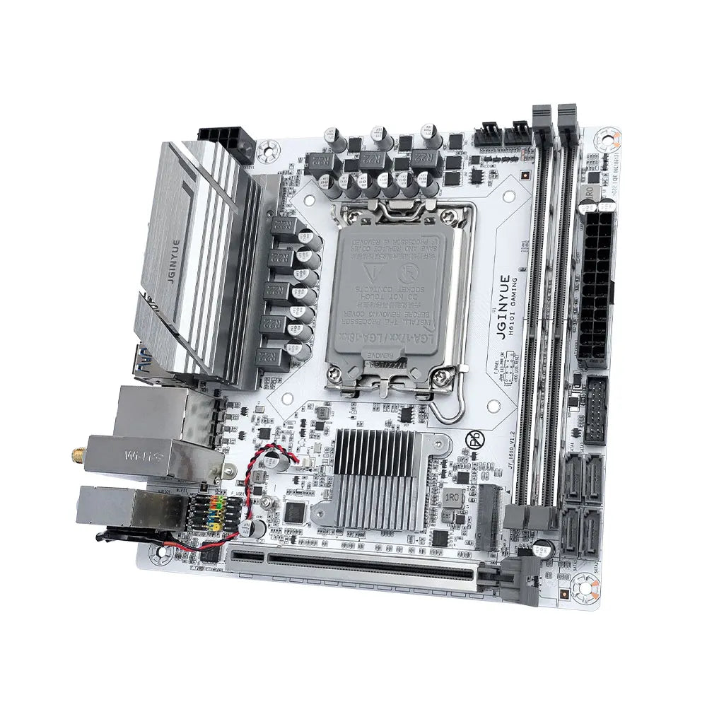 JGINYUE H610 Motherboard LGA1700 Support Intel Core i3/i5/i7/i9 12th 13th Processor Dual channel DDR4 Memory H610i GAMiNG.
