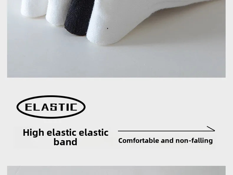 4 Pairs of Men's and Women's Cotton Socks, Four Seasons Anti-odor Running, Sports Sweat-absorbing Embroidery Cotton Socks.