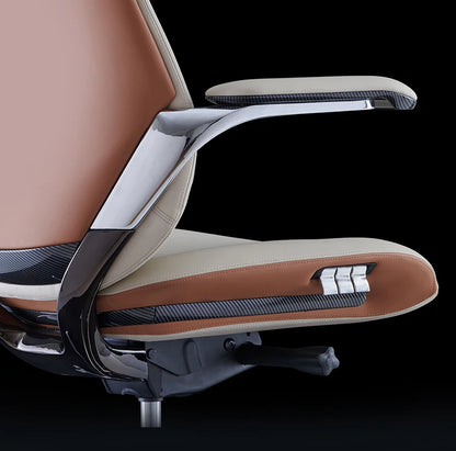 Studie Drehbarer Bürostuhl Liege Moderner Lazy Ergonomischer Thron Leder Bürostuhl Nordic Computer Mobilya Salonmöbel