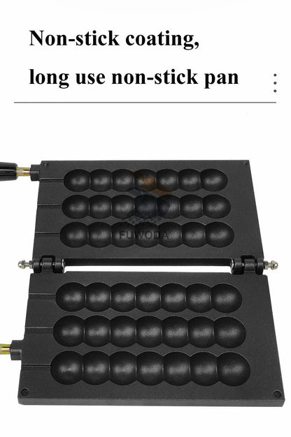 7 Holes Takoyaki Waffle Maker 3 Sticks Cheese Waffle Machine Snack Electric Waffle Machine Candied Haws Cake Baking Quail.