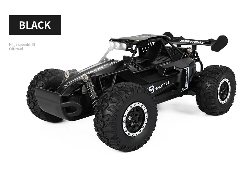 Remote Control Car RC Drift Racing 1:16 Vehicle Off Road Alloy 2.4G Radio High-Speed Trucks With LED Light Climbing Gift Kid Toy