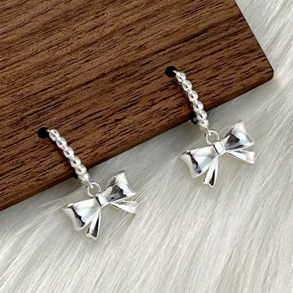 Bowknot Studs Earrings Ear Piercing Jewelry Accessory Stylish Bow Ear Pendant Jewelry for Fashion Enthusiasts.