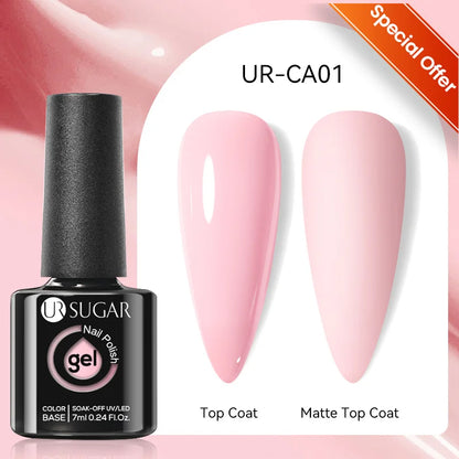 UR SUGAR 7/7.5ml Summer Blue Silver Gel Nail Polish Semi Permanent High Quality Soak Off UV LED Varnishes Nails Art Manicure