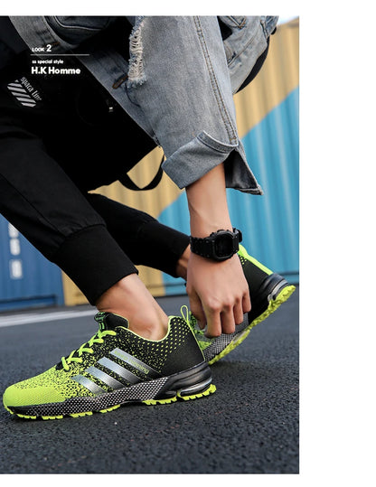 New fashionable plus-size men's casual sports shoes, walking and running shoes, tennis vulcanized men's shoes