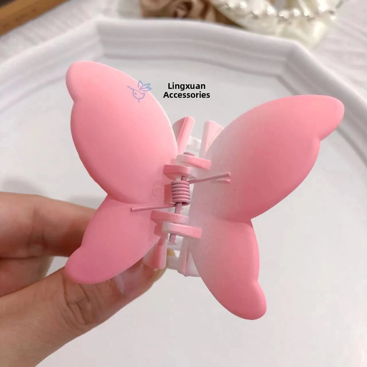 Matte Flower Hair Grips Set for Women Fairy Style Fresh Sweet Headwear for Updo Hairdo Back of Head Hair Accessories