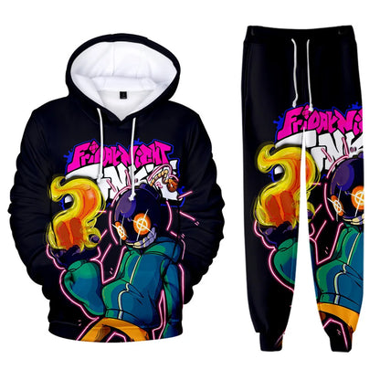 Friday Night Funkin 3D Print kids Tracksuit Set Casual Hoodie+Pants 2pcs Sets Spring Autumn Oversized Sweatshirt Fashion Clothes.