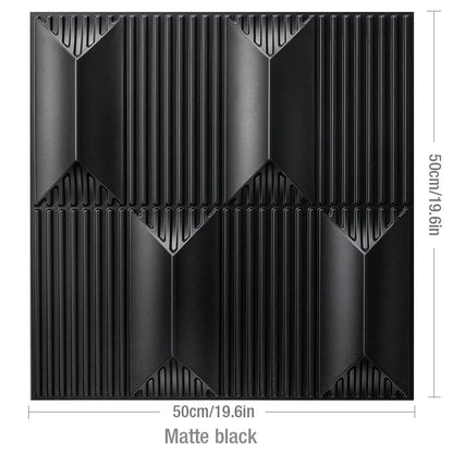 4pcs/ 50x50cm 3D Wall Panels Indoor Wall Decoration for Living Room Bedroom Hotel Office Mural Tile-Panel-Mold 3D Wall Sticker