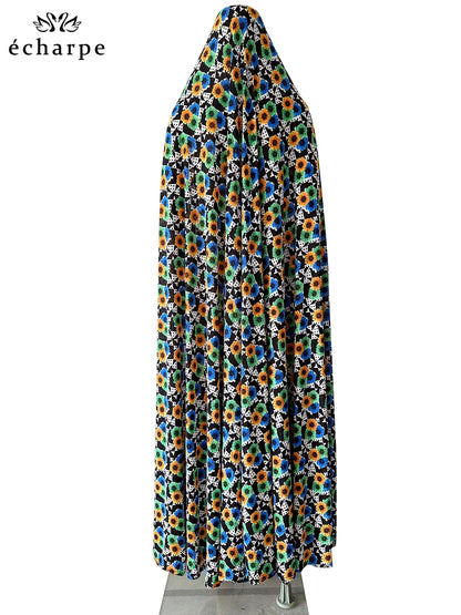 6XL Ramadan Muslim Pullover Sleeveless Dress Women Prayer Garment Arab Jibab Dubai Abaya Islamic Femmel Khimar Worship Robe.