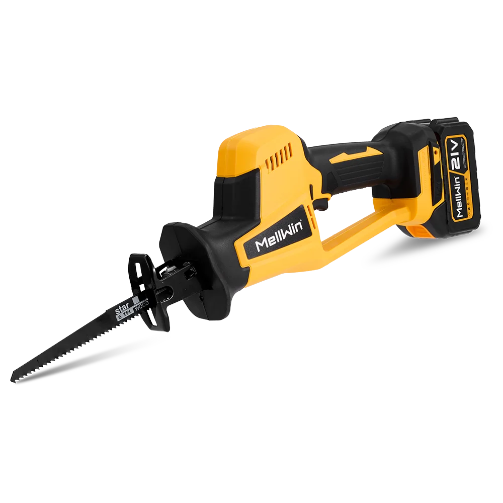 MELLWIN 3600W Bürstenlose Elektrische Säbelsäge Elektrische Kettensäge Säbelsäge Tragbare Power Schneiden Werkzeug Für 21V 18v Batterie