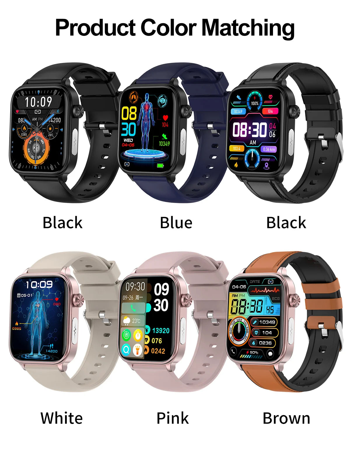 2025 New ECG+PPG Smart Watch Women Heart Rate Blood Lipid Uric Acid Women Menstrual Health Tracker Smartwatches For Android iOS
