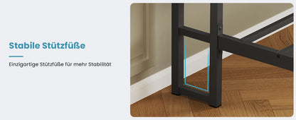 Metallbettgestell 140 x 200 cm mit LED-Beleuchtung, Kopfteil und Ladestation, integriertes Metallbett 140 x 200 mit Gitterbraten