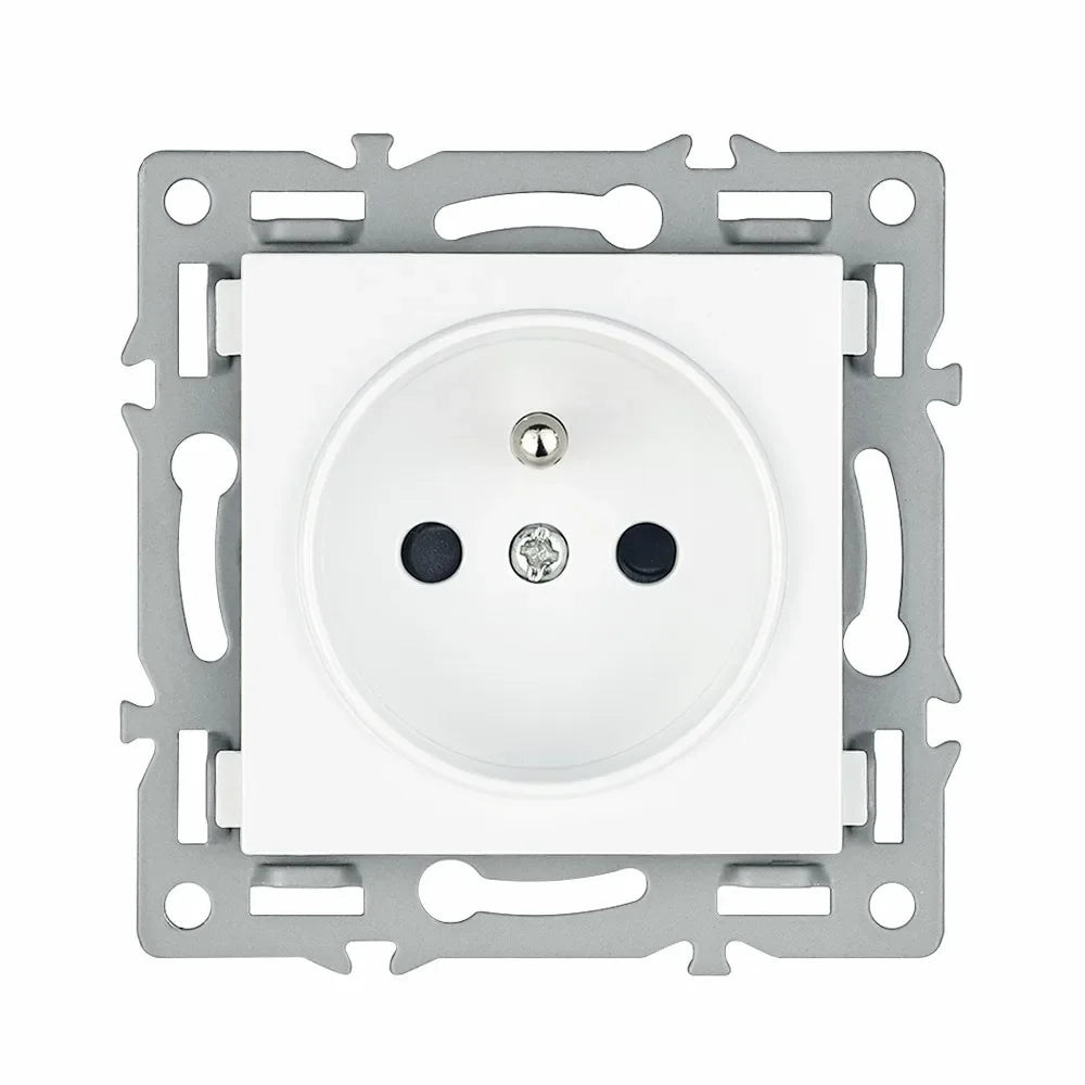 SRAN F6 Serie mehrere Rahmen Weiße Panel aus gehärtetem Glas, EU FR UN-Steckdosen und Schalter Dimmer-Lüfter-Fußlampe Rj45-Modul DIY