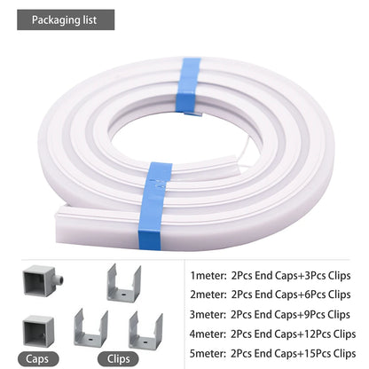 LED Silicone Tube Flexible Neon Soft Lights For SK6812 WS2812B WS2811 DIY Christmas Holiday Decoration Strip Light Tape Rope.