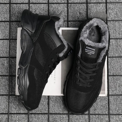 Men Shoes Sneakers Mocassin 2024 New Winter Shoes Warm Fur Lining Lightweight Casual Shoes Men Walking Footwear Male.