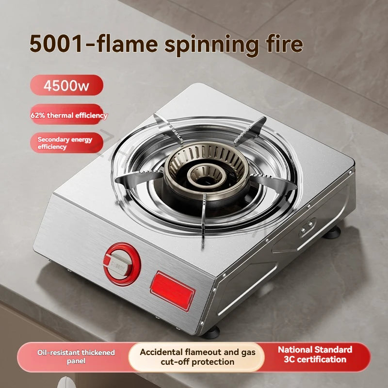 5.2KW Liquefied Gas Stove Range Single-range Energy-saving Flameout Protection Fierce Fire Stove.