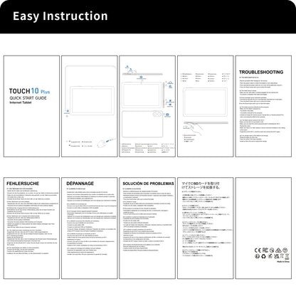 10.1" Android Tablet with Octa-core Processor 8GB(4+4GB Virtual) RAM 64GB ROM HD IPS Touchscreen, Wi-Fi 6, BT 5.0, Dual Camera.