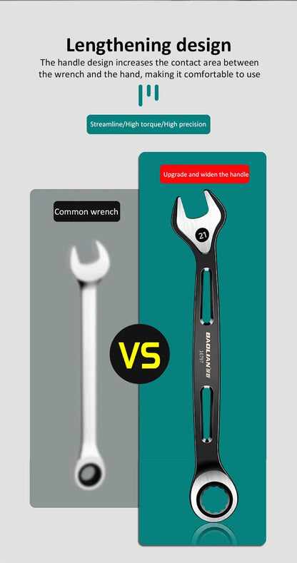 1PC 6-22mm Kombination Ratsche Dual-zweck Schlüssel Metric Universal Spanner arbeitssparende Anti Slip reparatur Werkzeug Hand Werkzeug