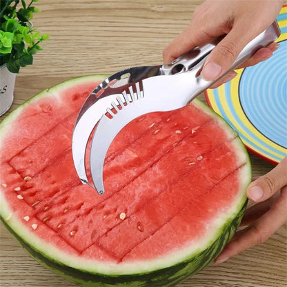 Stainless Steel Windmill Watermelon Cutter Artifact Salad Fruit Slicer Cutter Tool Watermelon Digger Kitchen Accessories Gadgets.