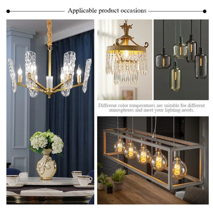 E14 E27 Spirale Licht G80 G95 G125 LED Glühlampe 220V 4W 2200K Retro Vintage Lampen dekorative Beleuchtung dimmbare Edison Lampe.