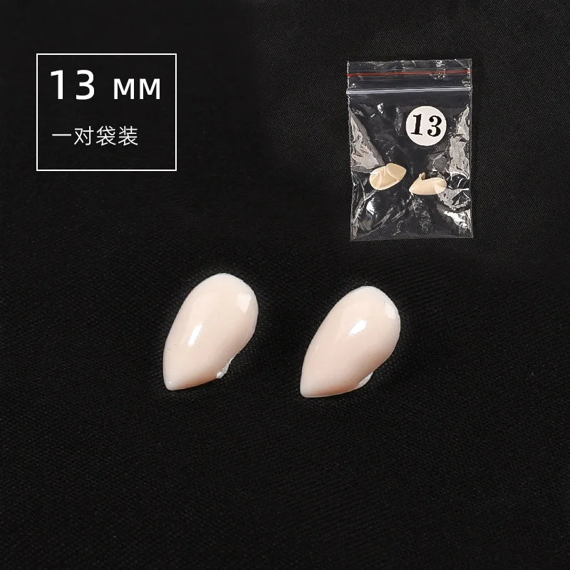 5Pairs Halloween Vampir Zähne Fangs Zahnersatz Prop Party Kostüm DIY Cosplay Requisiten Dekor Falsche Zähne Harz Fangs Mit Solide kleber.