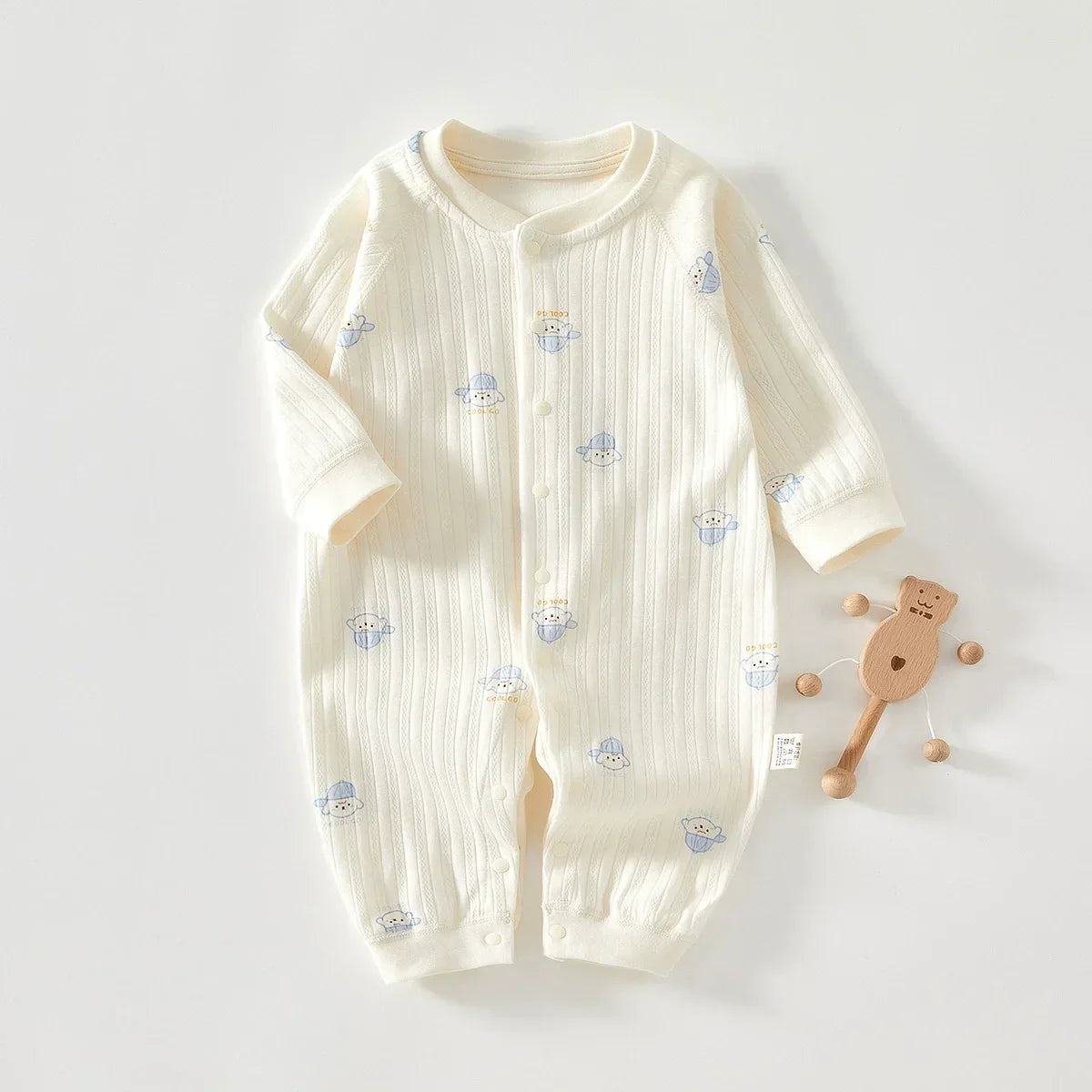 Babykleidung für Mädchen und Jungen, Body und einteiliges Langarm-Outfit für Neugeborene für Outdoor-Kleidung, Frühling, Herbst, Sommer, gestrickter Strampler.