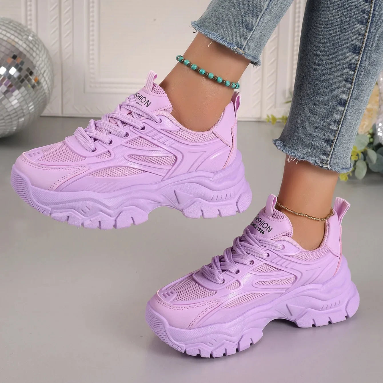 Women Sneakers 2024 New Fashion Chunky Sneakers Women Outdoor Tennis Platform Sports Shoes for Women Lightweight Designer Shoes.