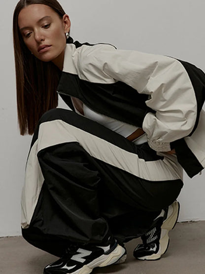 Two Piece Sets Pant Set Women Tracksuit Jogger Y2k Sweatshirts Autumn Winter Sports Elastic Waist Streetwear Pants Matching Sets