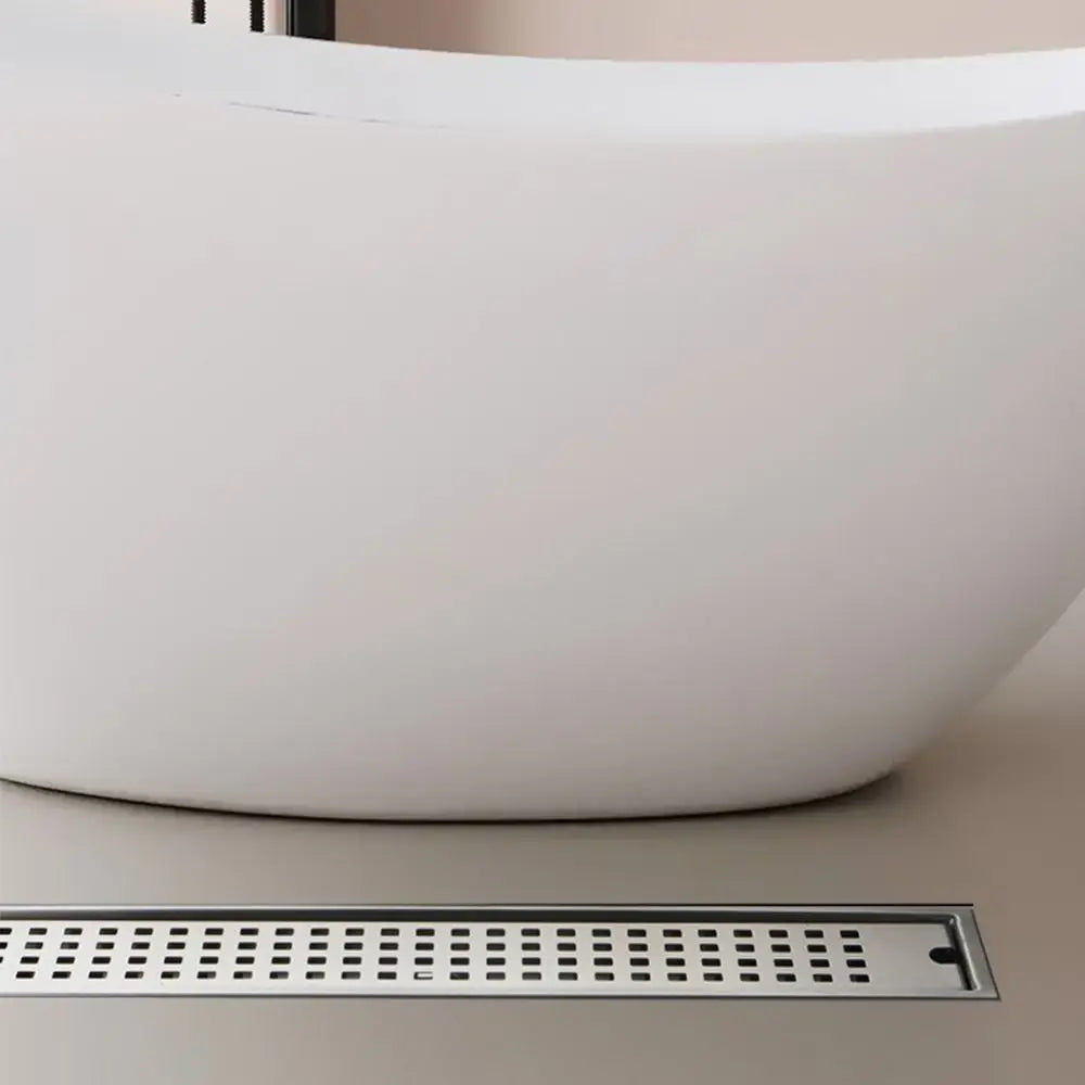 Mit Siebabdeckung, Duschbodenablauf, rechteckige Form, Edelstahl, Badezimmer-Waschbecken-Sieb, abnehmbar, geruchshemmend